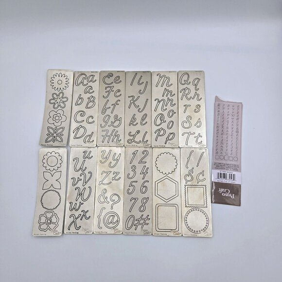 Cuttlebug Harmony Alphabet Die Set 12 Dies Provo Craft Scrapbooking Card Making - Picture 2 of 9